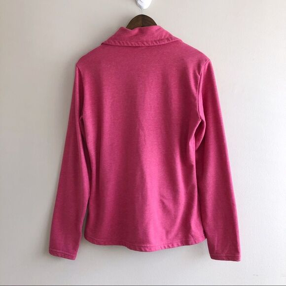 Bench Comfy Soft Long Sleeve Athleisure Zip Up Sweater Jacket Top Pink - Picture 9 of 14